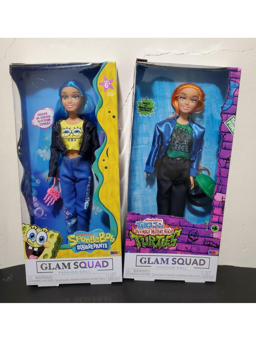 SpongeBob Teenage Mutant Ninja  Fashion Doll Denim, Sneakers & Purse Glam Squad